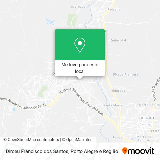 Dirceu Francisco dos Santos mapa