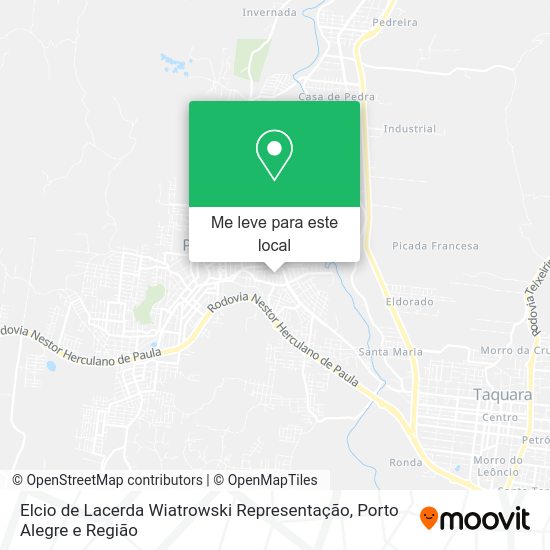 Elcio de Lacerda Wiatrowski Representação mapa