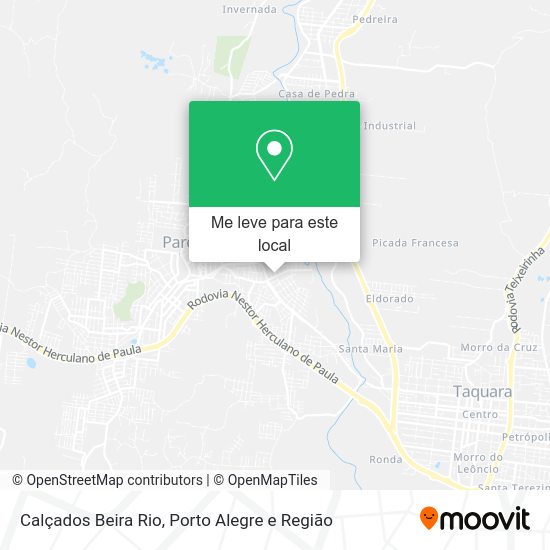 Calçados Beira Rio mapa