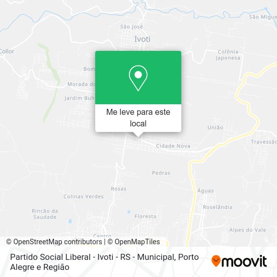 Partido Social Liberal - Ivoti - RS - Municipal mapa