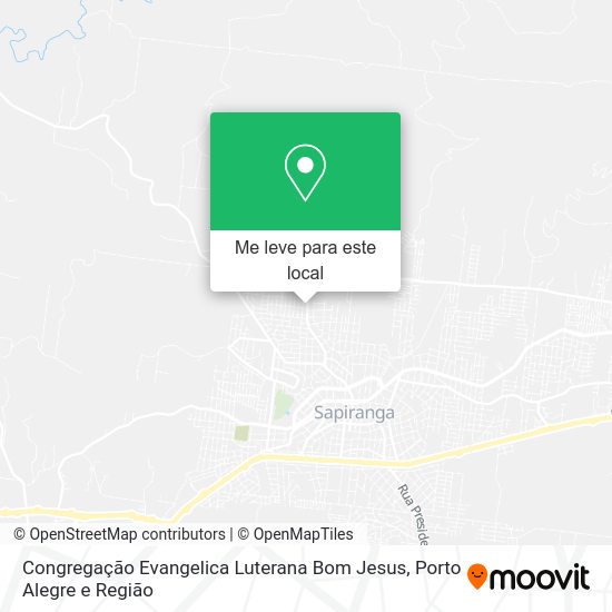 Congregação Evangelica Luterana Bom Jesus mapa