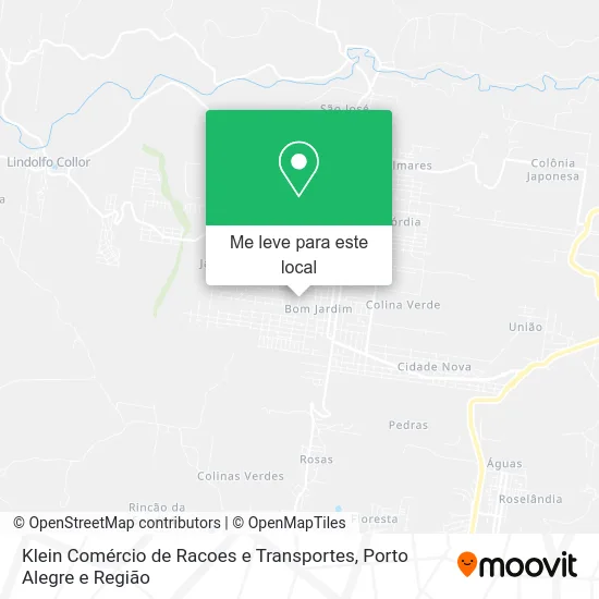 Klein Comércio de Racoes e Transportes mapa