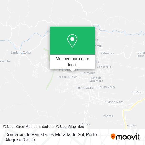Comércio de Variedades Morada do Sol mapa