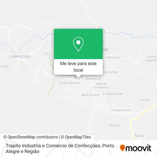 Trapito Indústria e Comércio de Confecções mapa