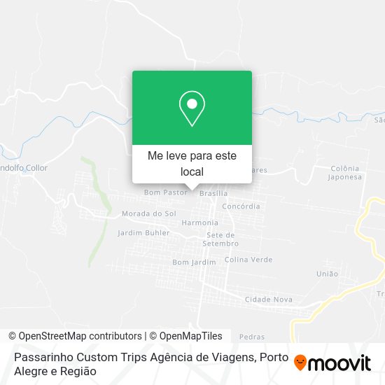 Passarinho Custom Trips Agência de Viagens mapa