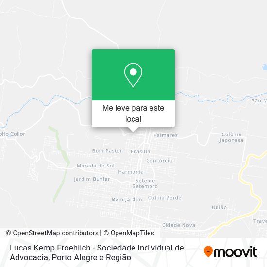 Lucas Kemp Froehlich - Sociedade Individual de Advocacia mapa