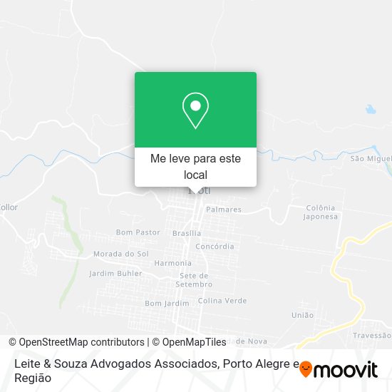Leite & Souza Advogados Associados mapa