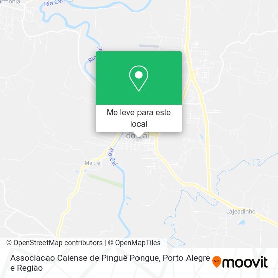 Associacao Caiense de Pinguê Pongue mapa