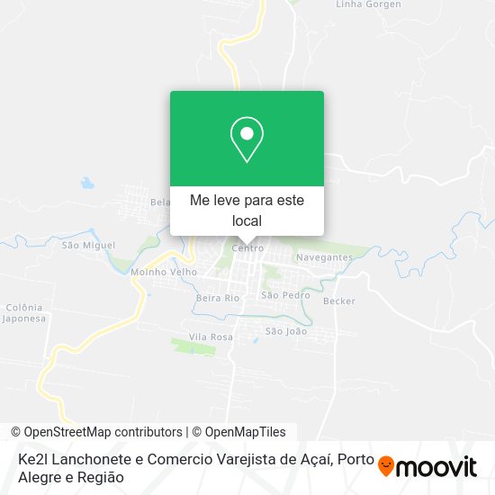 Ke2l Lanchonete e Comercio Varejista de Açaí mapa