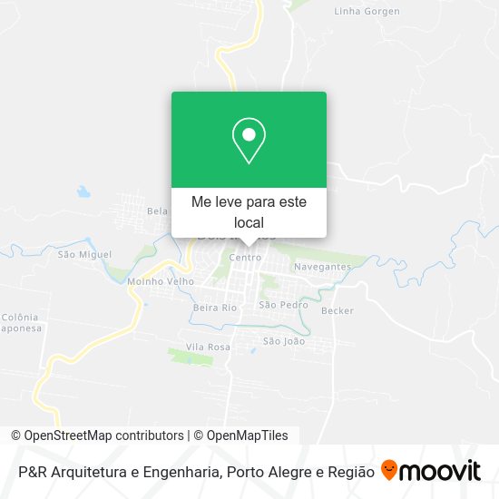 P&R Arquitetura e Engenharia mapa