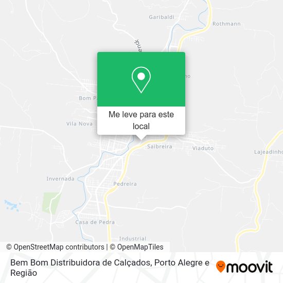 Bem Bom Distribuidora de Calçados mapa