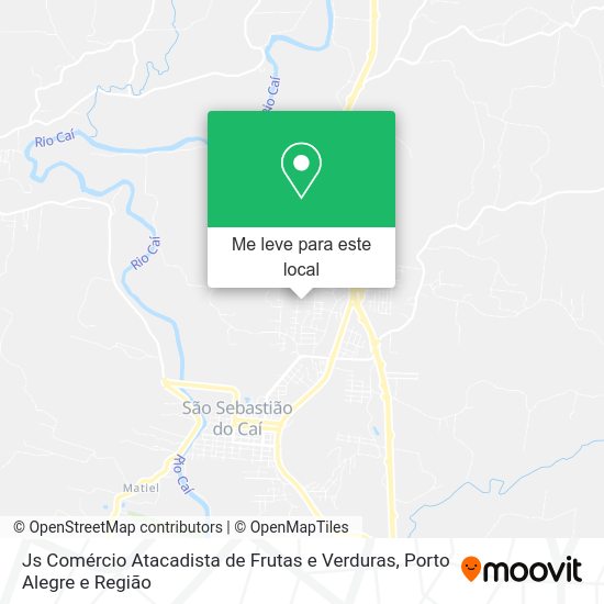 Js Comércio Atacadista de Frutas e Verduras mapa