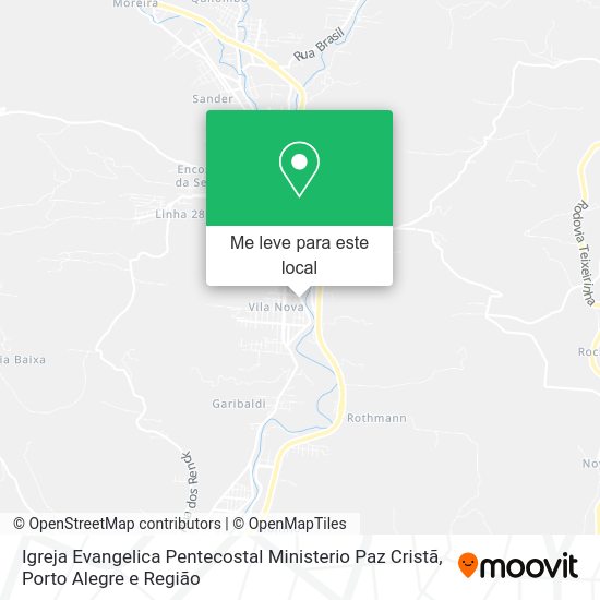 Igreja Evangelica Pentecostal Ministerio Paz Cristã mapa