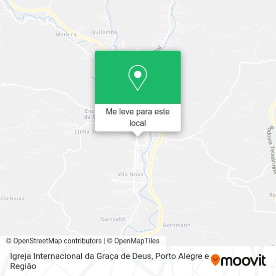 Igreja Internacional da Graça de Deus mapa