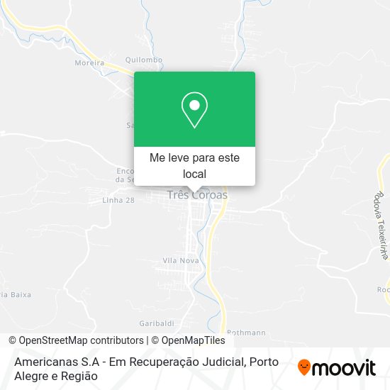 Americanas S.A - Em Recuperação Judicial mapa