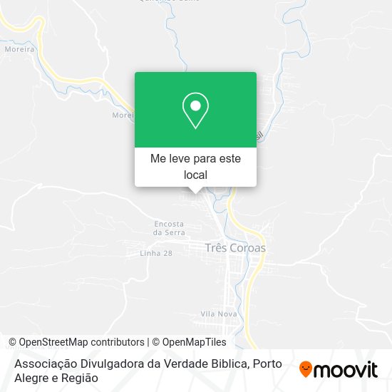 Associação Divulgadora da Verdade Biblica mapa