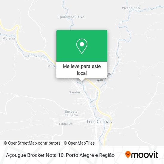 Açougue Brocker Nota 10 mapa