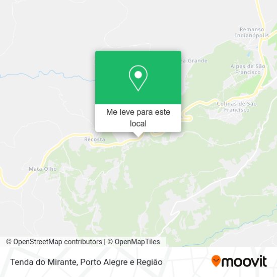 Tenda do Mirante mapa
