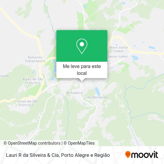 Lauri R da Silveira & Cia mapa