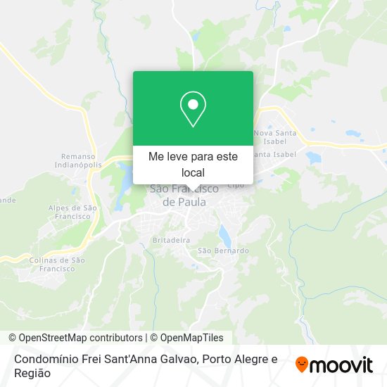 Condomínio Frei Sant'Anna Galvao mapa