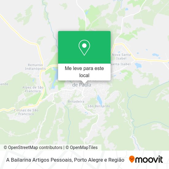 A Bailarina Artigos Pessoais mapa