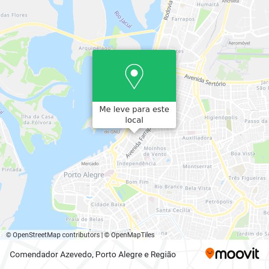 Comendador Azevedo mapa