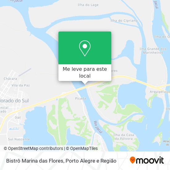 Bistrô Marina das Flores mapa