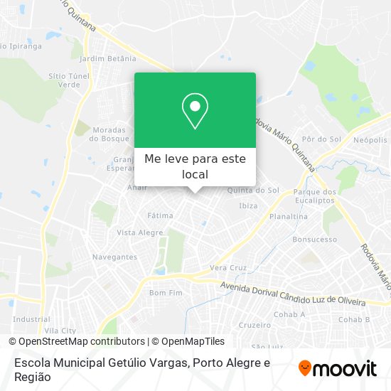 Escola Municipal Getúlio Vargas mapa