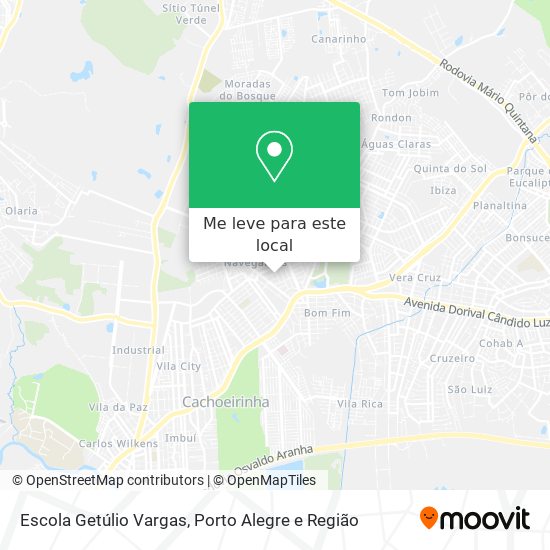 Escola Getúlio Vargas mapa