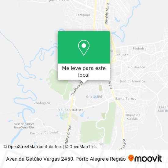 Avenida Getúlio Vargas 2450 mapa