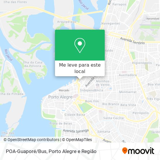 POA-Guaporé/Bus mapa