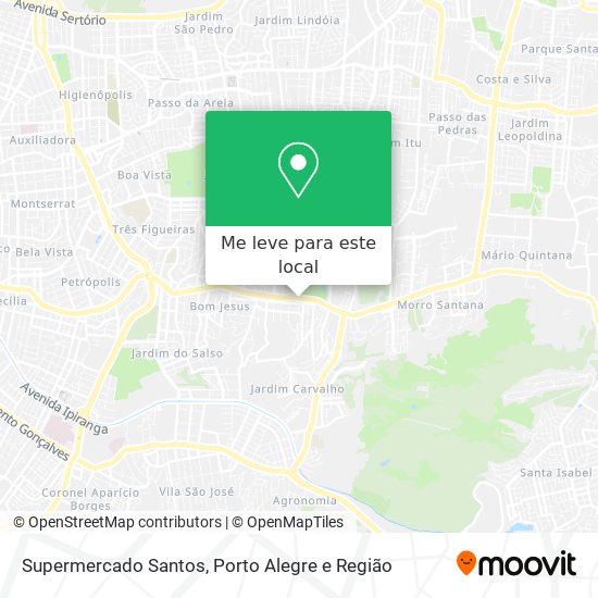 Supermercado Santos mapa