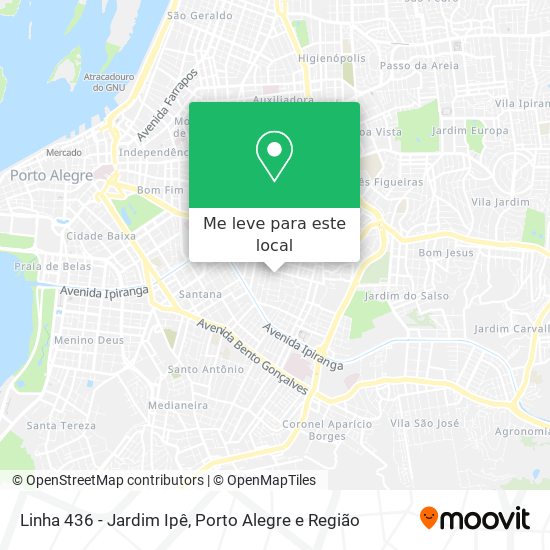 Linha 436 - Jardim Ipê mapa