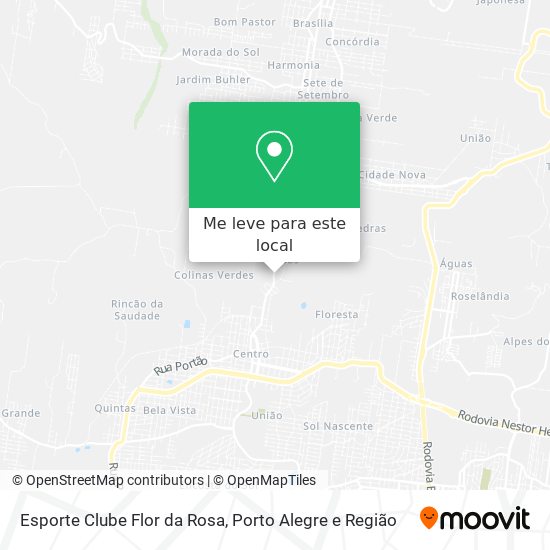 Esporte Clube Flor da Rosa mapa
