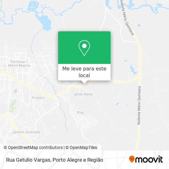 Rua Getulio Vargas mapa