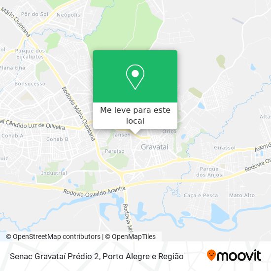Senac Gravataí Prédio 2 mapa