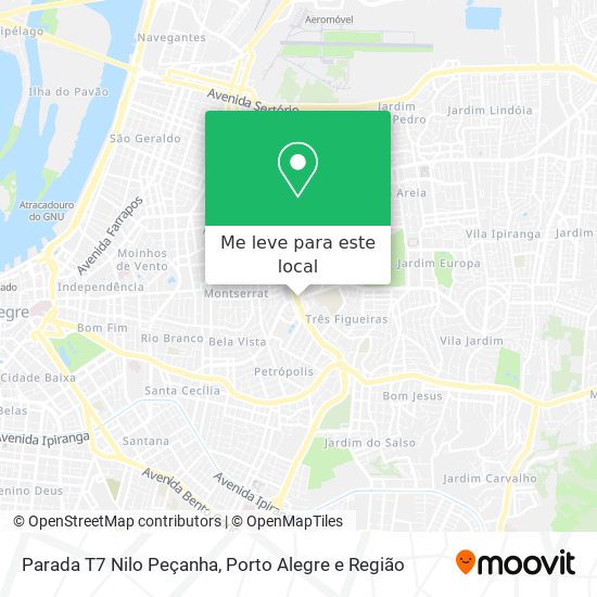Parada T7 Nilo Peçanha mapa