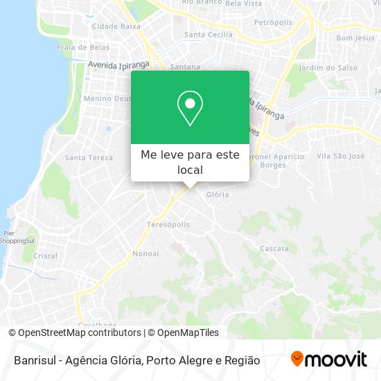 Banrisul - Agência Glória mapa
