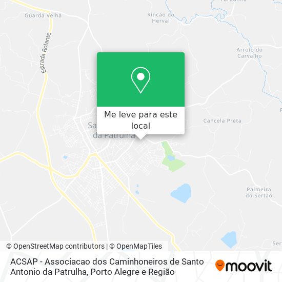 ACSAP - Associacao dos Caminhoneiros de Santo Antonio da Patrulha mapa