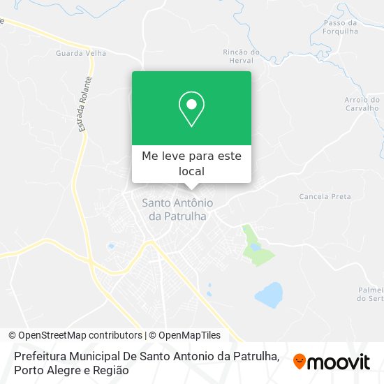 Prefeitura Municipal De Santo Antonio da Patrulha mapa