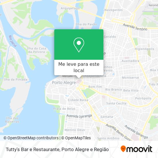 Tutty's Bar e Restaurante mapa