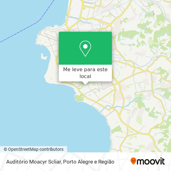 Auditório Moacyr Scliar mapa