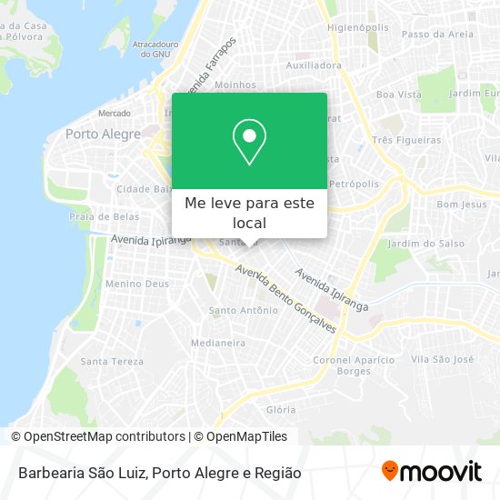 Barbearia São Luiz mapa