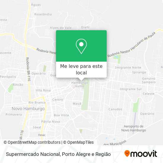 Supermercado Nacional mapa