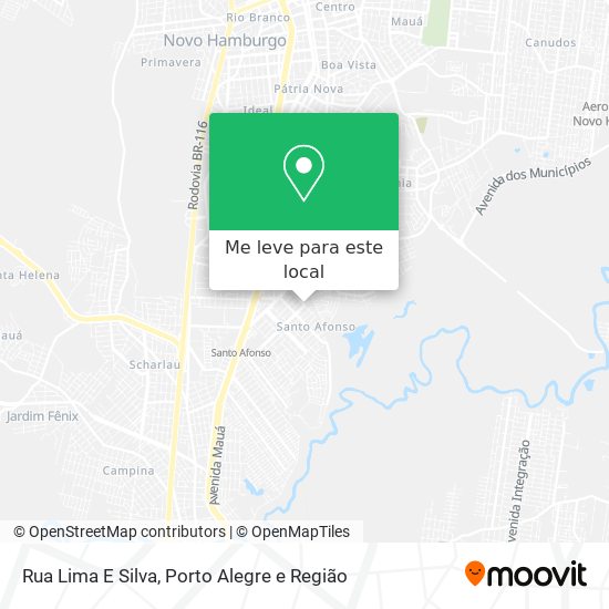 Rua Lima E Silva mapa