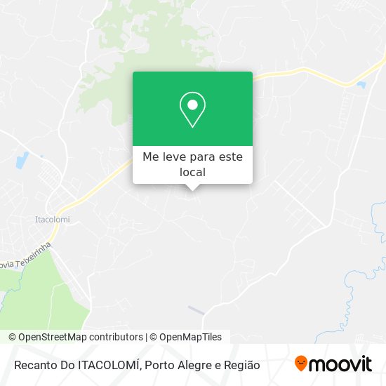 Recanto Do ITACOLOMÍ mapa