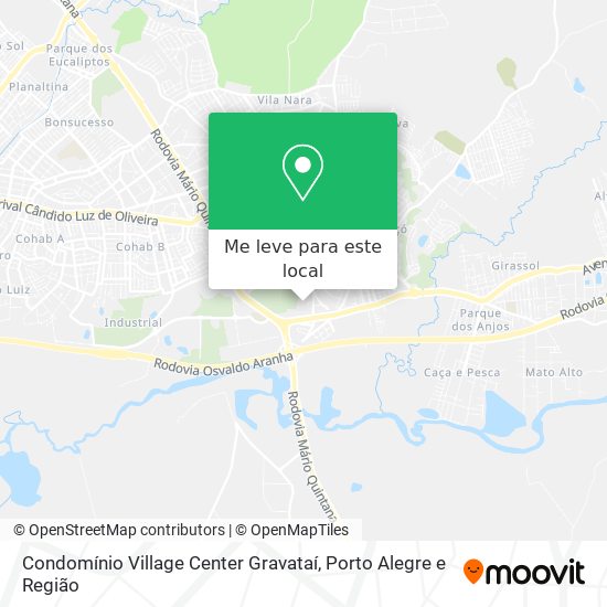 Condomínio Village Center Gravataí mapa