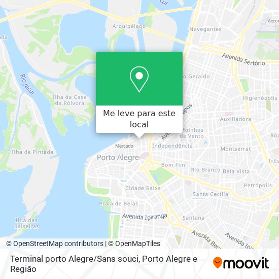 Terminal porto Alegre / Sans souci mapa