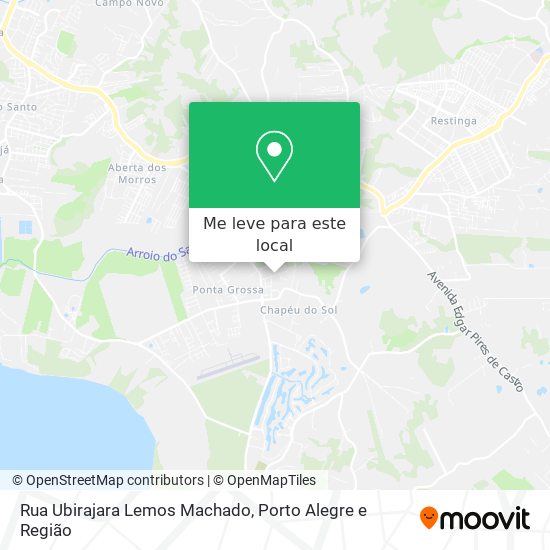 Rua Ubirajara Lemos Machado mapa