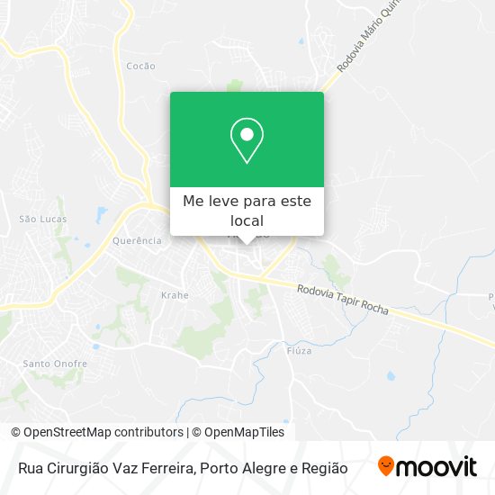 Rua Cirurgião Vaz Ferreira mapa